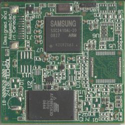 top side of an SA2410E Medallion CPU Module top side of an SA2410E Medallion CPU Module
